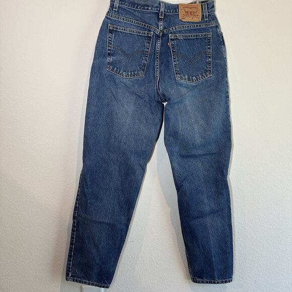 Y2K Levis 550 Jeans Womens Sz 12 Relaxed Fit Tapered High Rise Vintage Mom 2002 - Picture 7 of 11